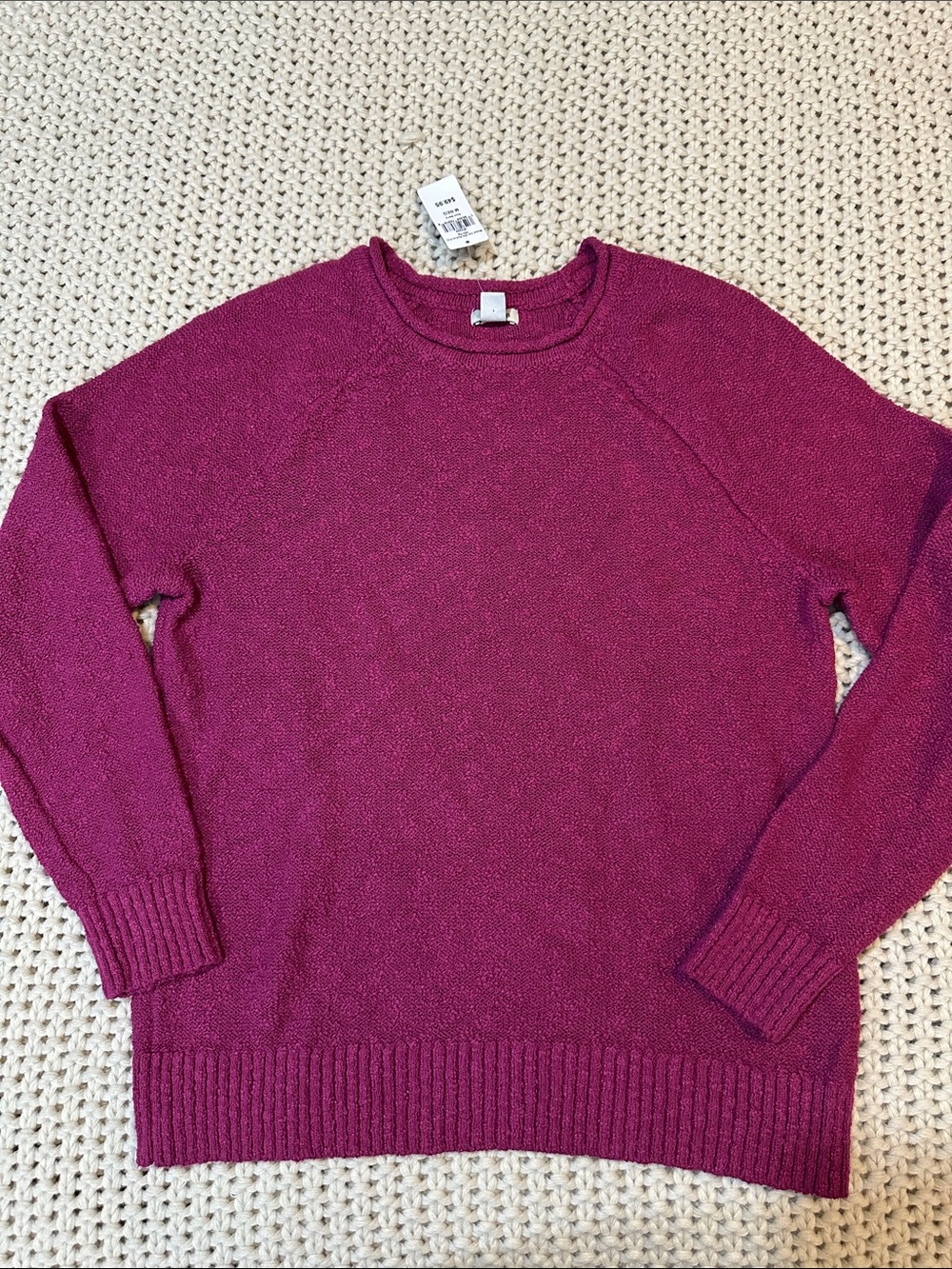 NWT L.L. Bean Classic Rollneck Sweater in Rich Berry